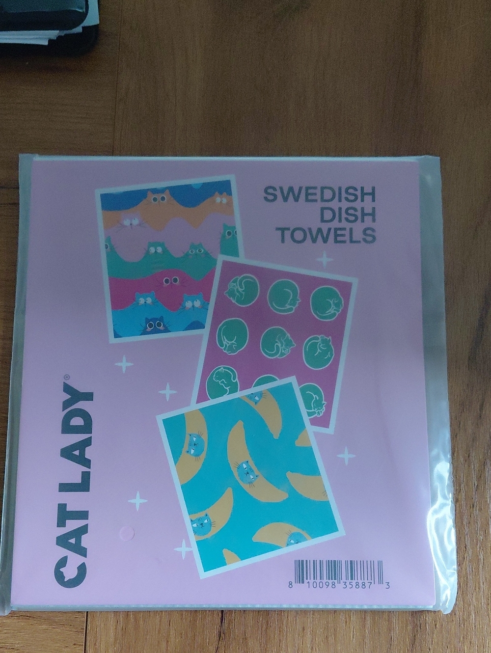 CatLady Swedish Dish Towels - Pink